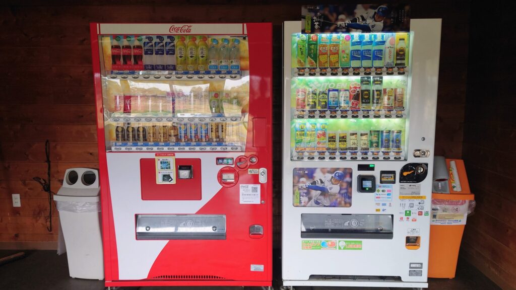 千葉桜の里ゴルフクラブINコース売店 自動販売機