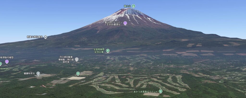 富士桜カントリー倶楽部　　GOOGLE　EARTH