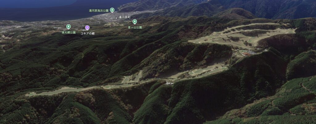 小田原城カントリー倶楽部　GOOGLE　EARTH