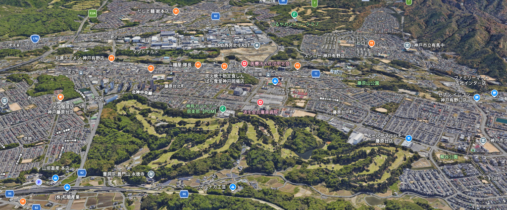 神有カントリー倶楽部　GOOGLE　　EARTH